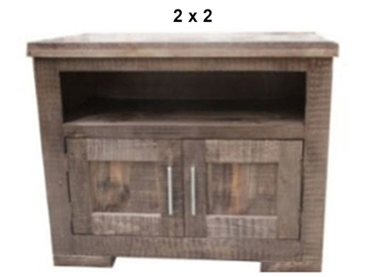 RUSTIC (AUSSIE MADE) 2 DOOR TV UNIT COLLECTION - ASSORTED STAINED COLOURS - STARTING FROM $399