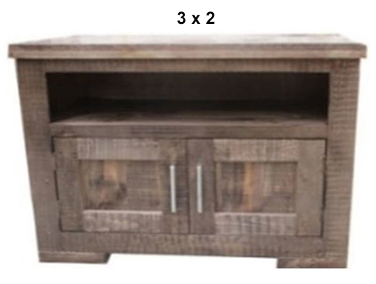 RUSTIC (AUSSIE MADE) 2 DOOR TV UNIT COLLECTION - ASSORTED STAINED COLOURS - STARTING FROM $399
