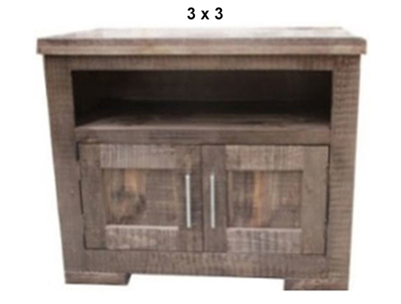 RUSTIC (AUSSIE MADE) 2 DOOR TV UNIT COLLECTION - ASSORTED STAINED COLOURS - STARTING FROM $399