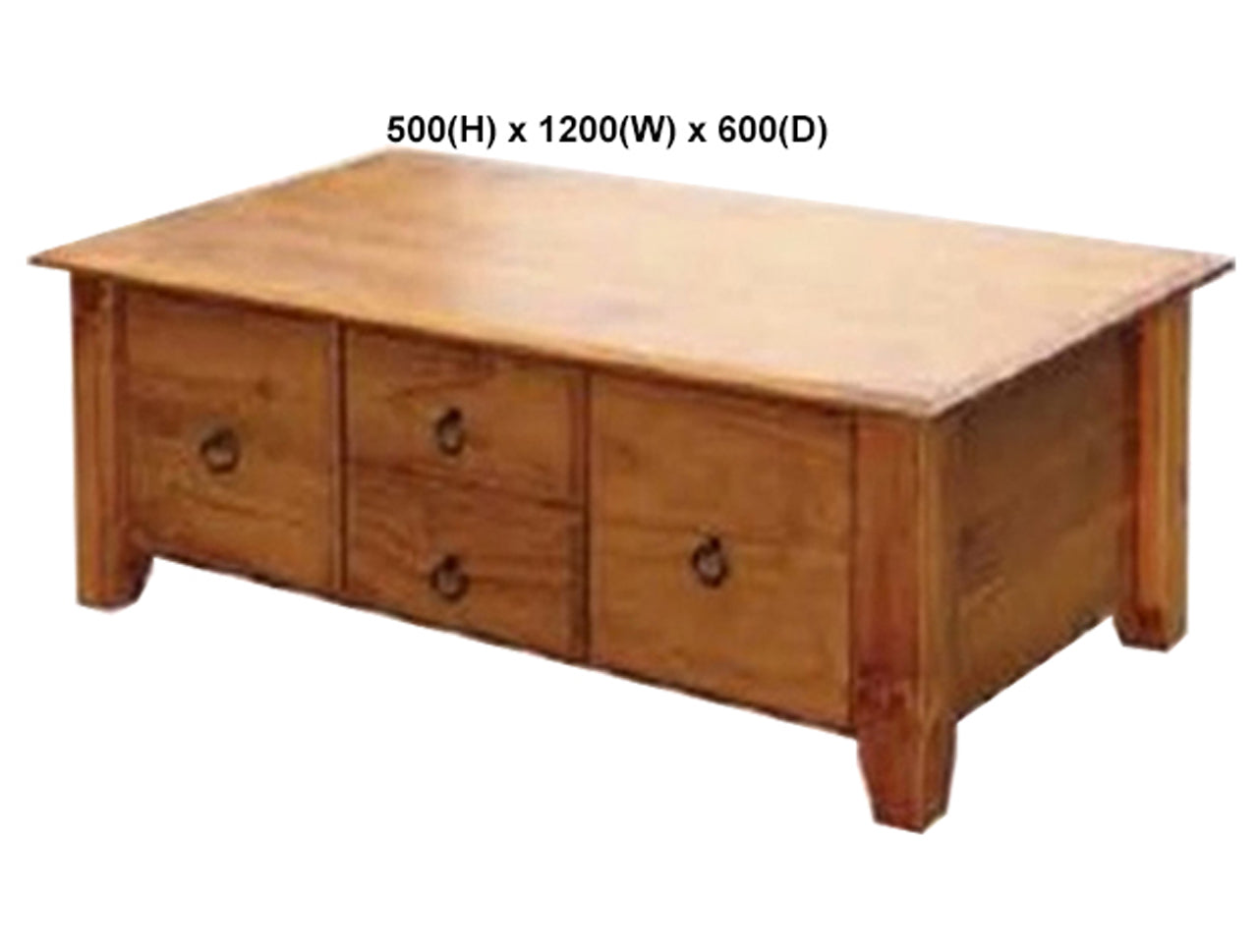 REBECCA (AUSSIE MADE) COFFEE TABLE WITH 4 DRAWERS COLLECTION - ASSORTED STAINED COLOURS - STARTING FROM $699