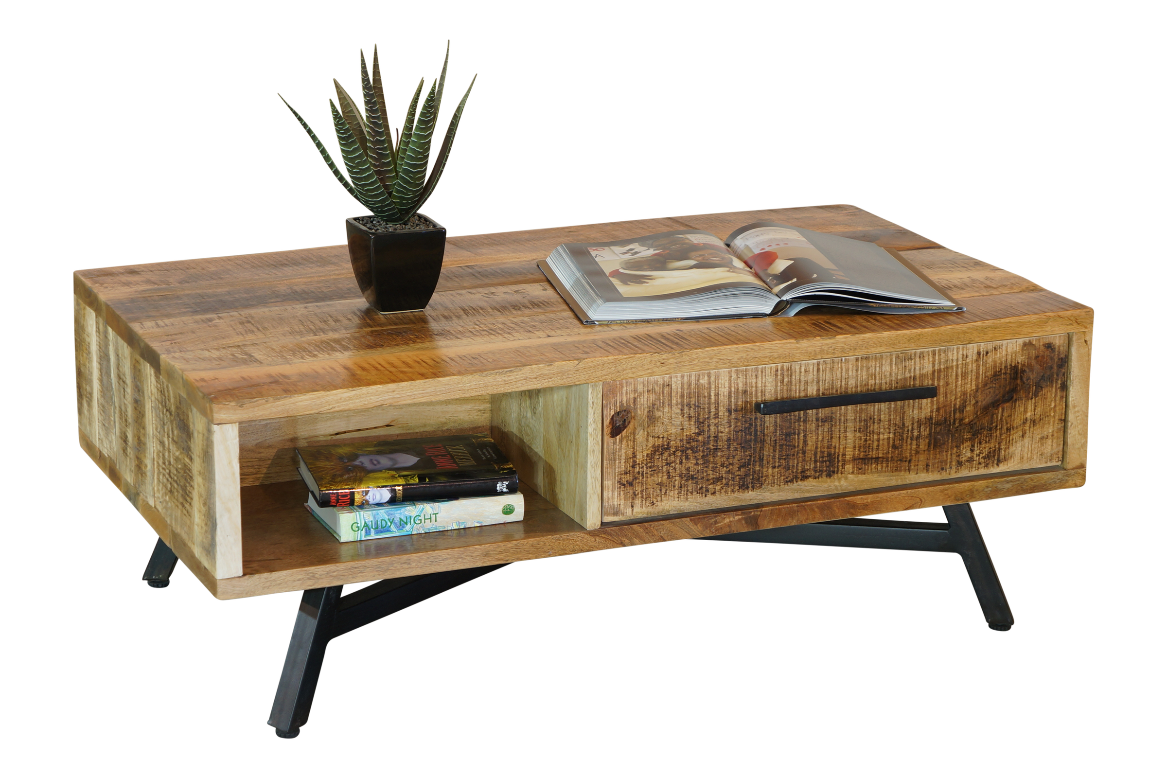 RETRO COFFEE TABLE - RUSTIC MANGO