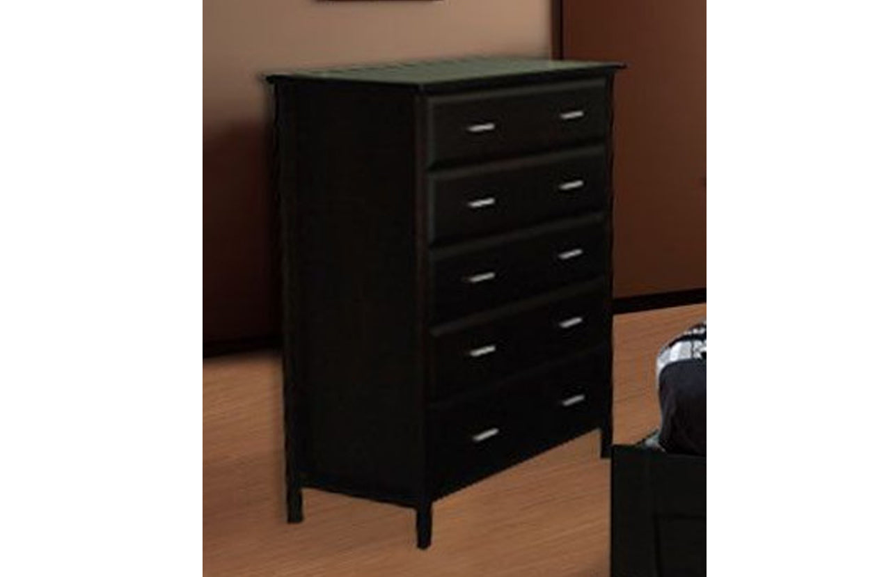 ROBI (AUSSIE MADE) 5 DRAWER TALLBOY - ASSORTED STAINED COLOURS