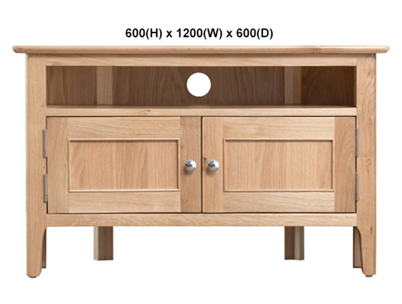 ROBINHOOD (AUSSIE MADE) 2 DOOR CORNER TV UNIT COLLECTION - TASSIE OAK COMBINATION - ASSORTED STAINED COLOURS - STARTING FROM $849