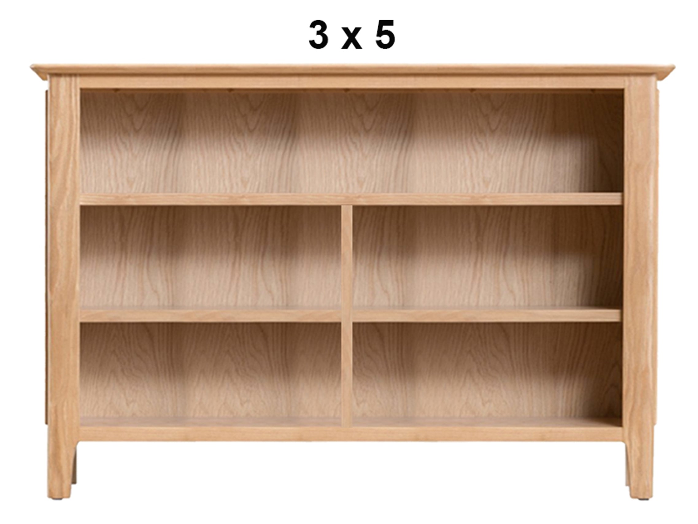 ROBINHOOD (AUSSIE MADE) LOWLINE BOOKCASE COLLECTION - ASSORTED STAINED COLOURS - STARTING FROM $399