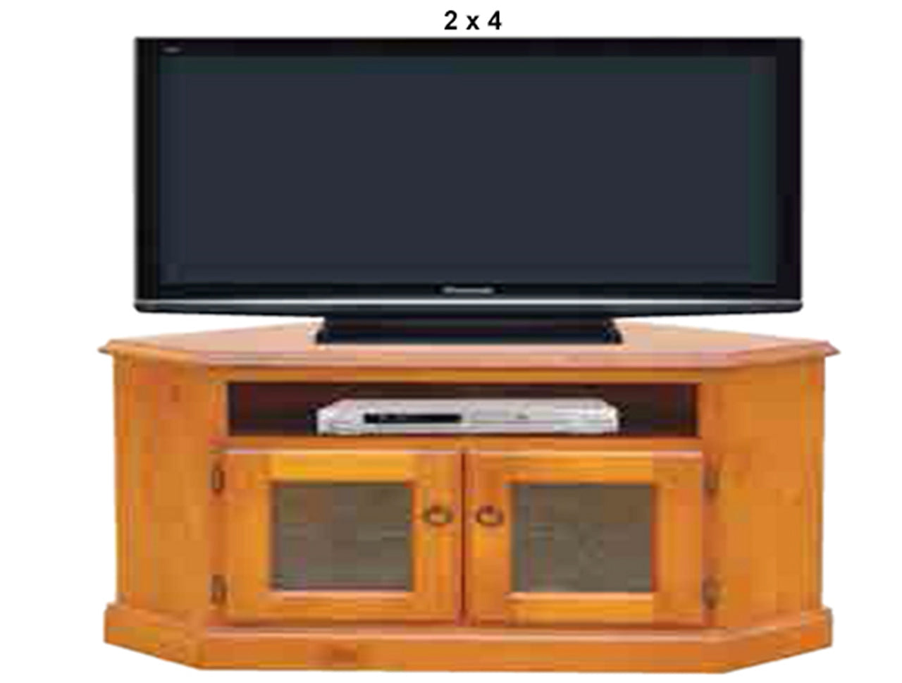 ROMA (AUSSIE MADE) CORNER TV UNIT WITH 1 SLOT / 2 GLASS DOORS COLLECTION - ASSORTED STAINED COLOURS - STARTING FROM $599