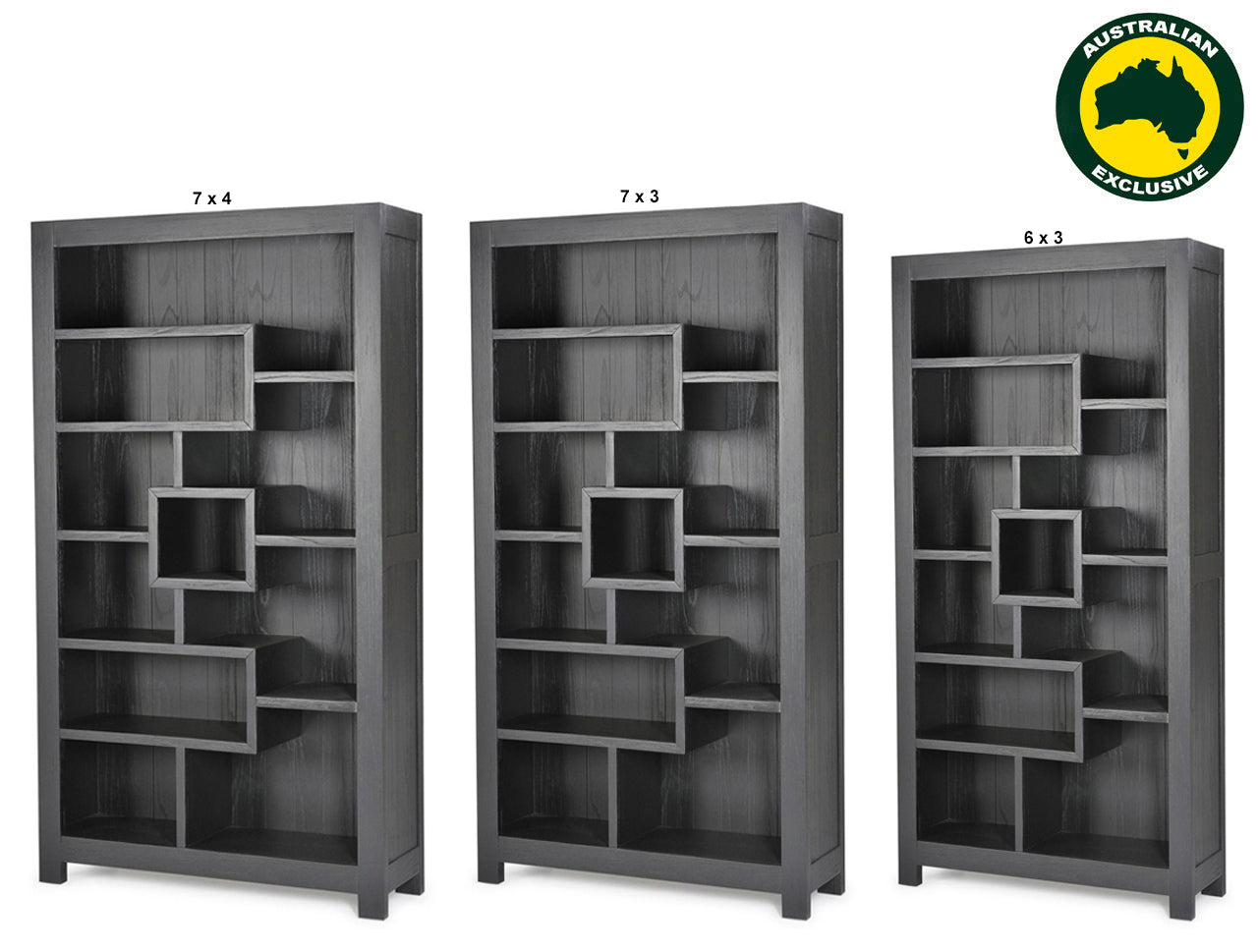 RUNGARD (AUSSIE MADE) HIGHLINE BOOKCASE COLLECTION - ASSORTED PAINTED COLOURS - STARTING FROM $1099