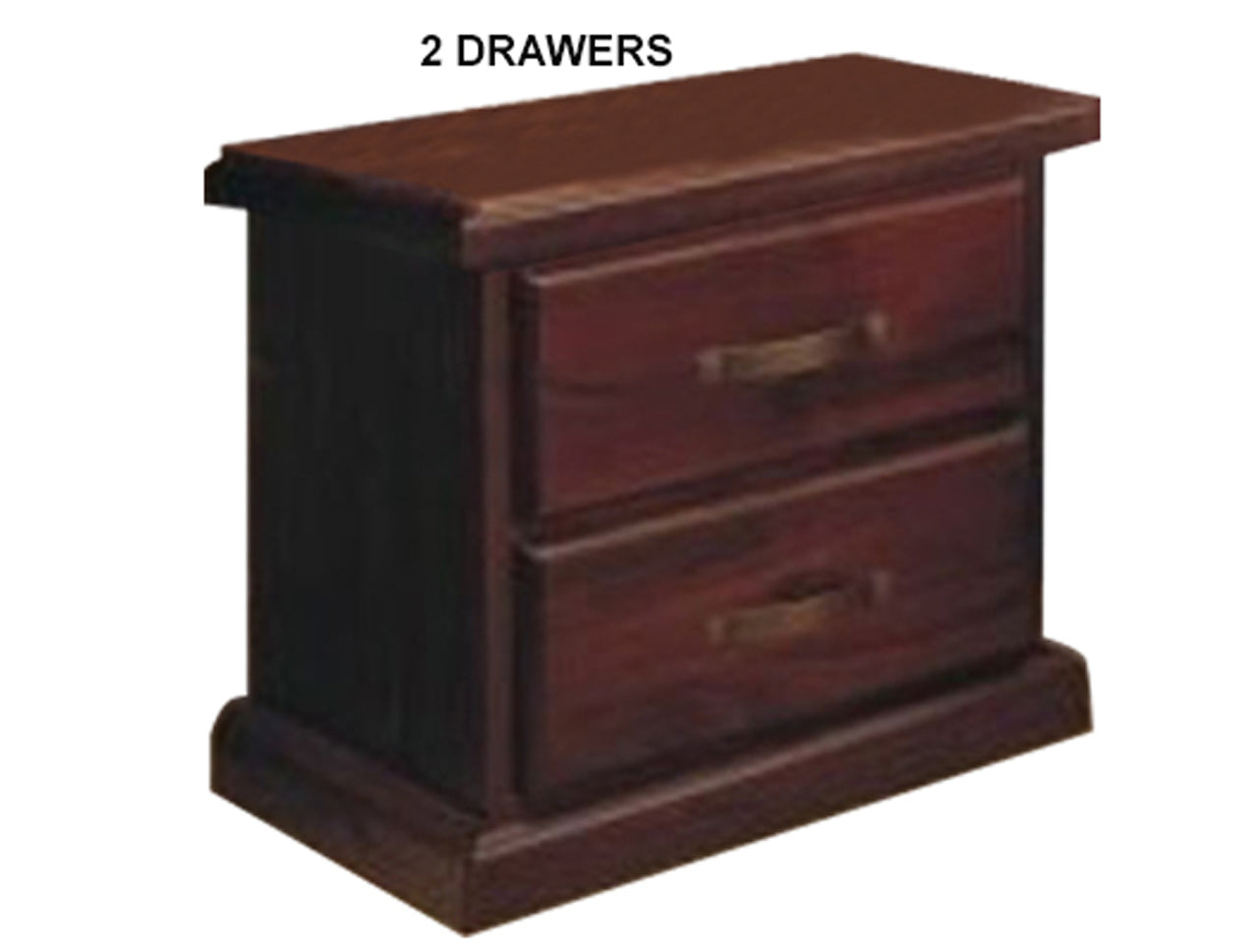 RUSTIC (AUSSIE MADE) BEDSIDE TABLE COLLECTION - ASSORTED STAINED COLOURS - STARTING FROM $399