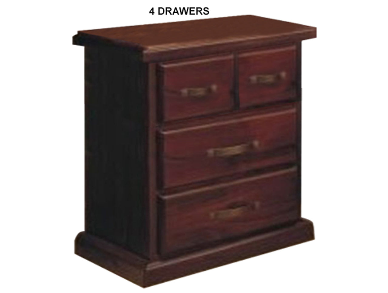 RUSTIC (AUSSIE MADE) BEDSIDE TABLE COLLECTION - ASSORTED STAINED COLOURS - STARTING FROM $399
