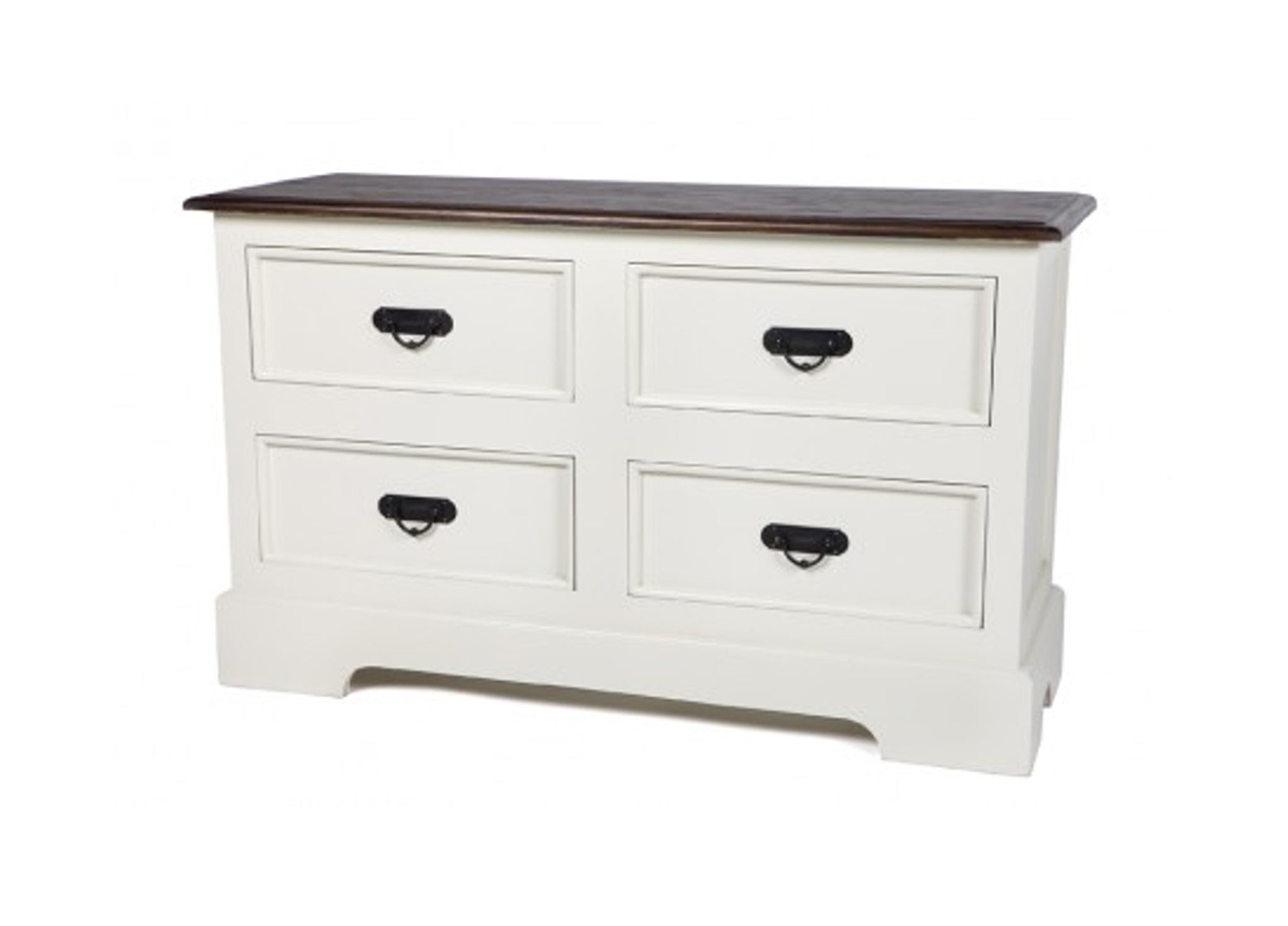 SEBA (DET391) 4 DRAWERS CHEST  - 750(H) X 1250(W) -2 TONE