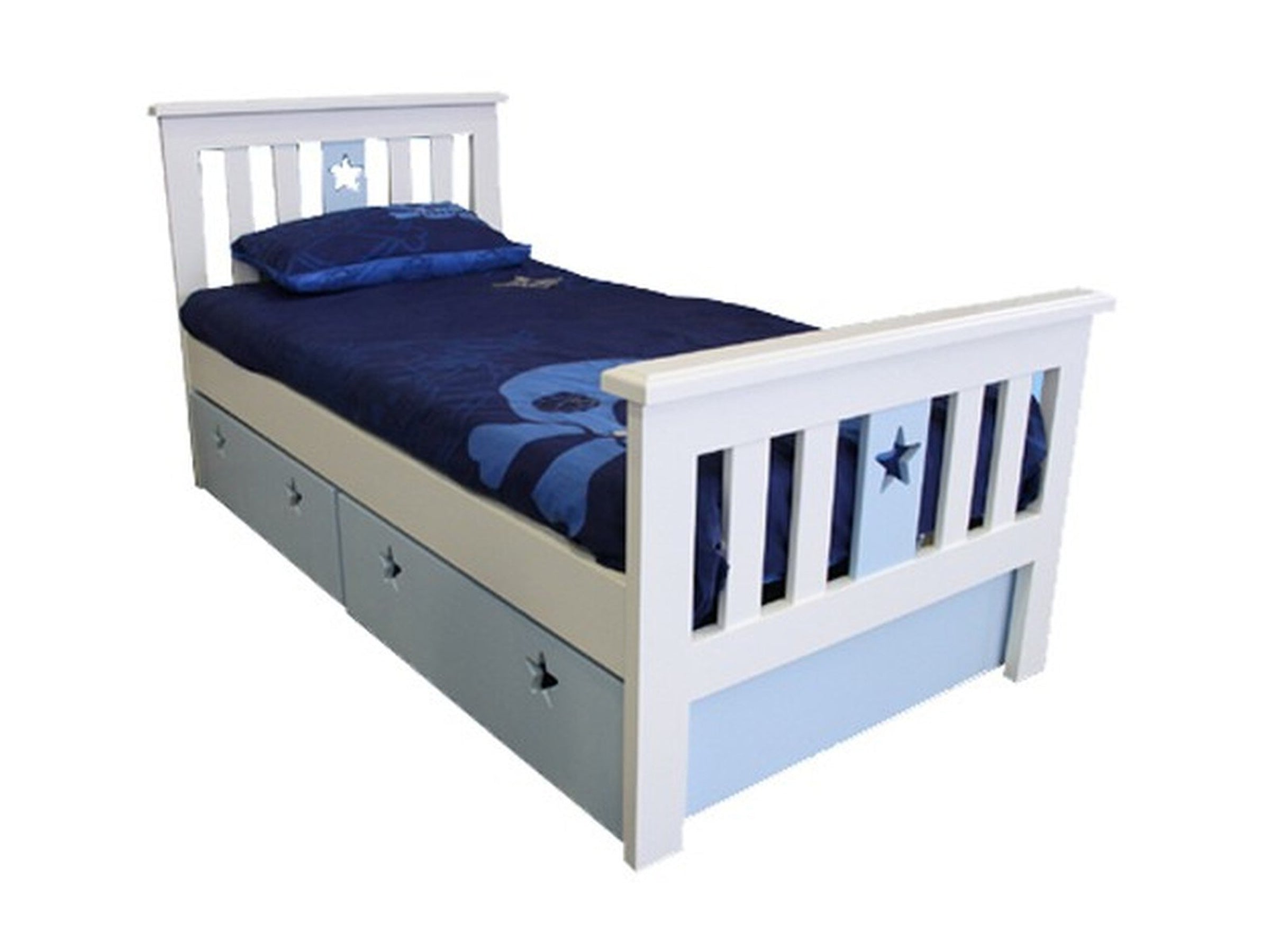 OPTIONAL: BEDHEAD AND FOOTEND CUTOUT AND MIDDLE PANEL COLOUR / PRICE EXCLUDES UNDERBED STORAGE BOXES
