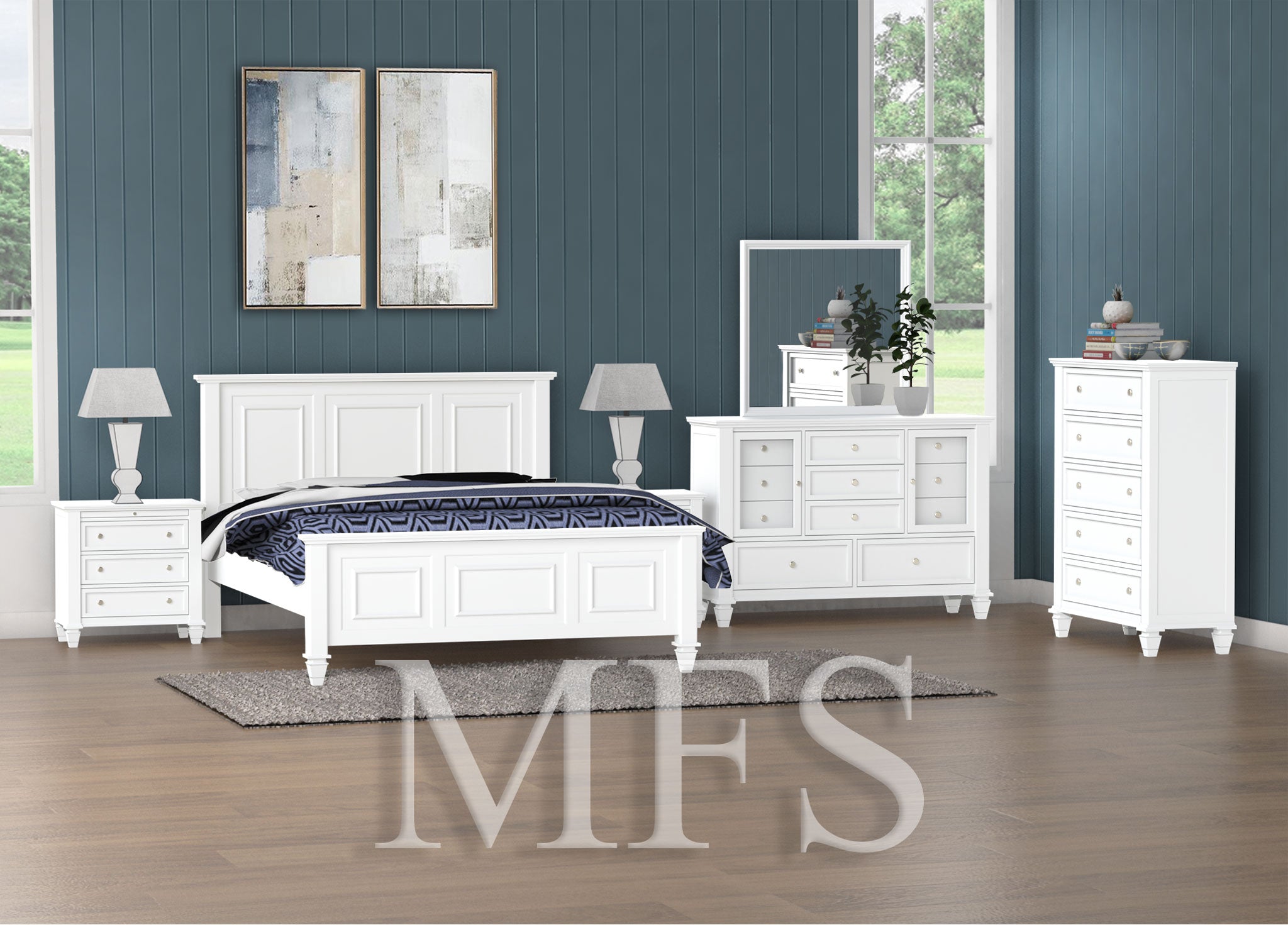 DOUBLE ROXBOROUGH  BED (CUSTOM MADE) - ASSORTED COLOURS