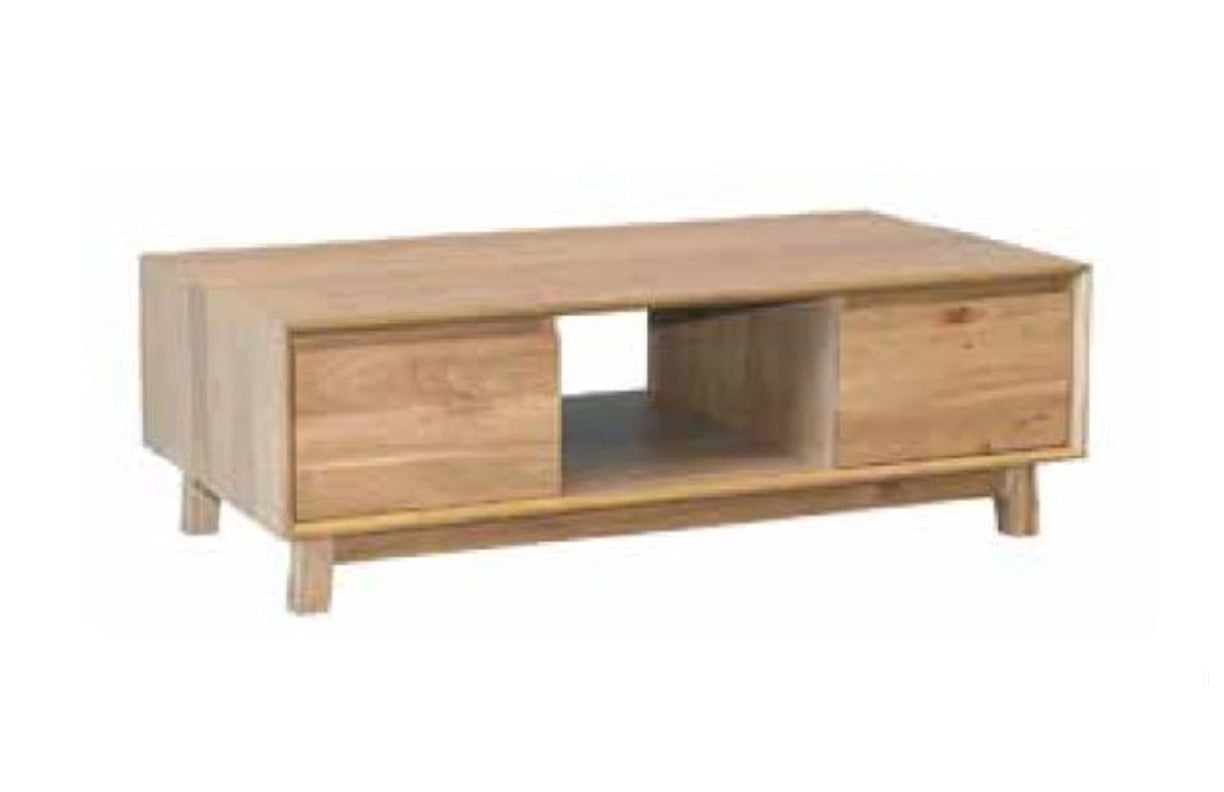 SUMMIT 2 DRAWER COFFEE  TABLE- 1120(W) X 640(D) - LIGHT OAK