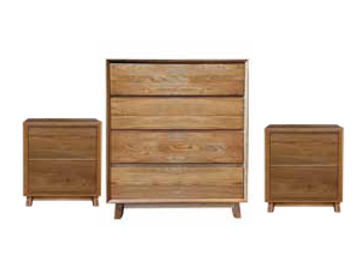 SUMMIT 3 PIECE CHEST SET -  LIGHT OAK