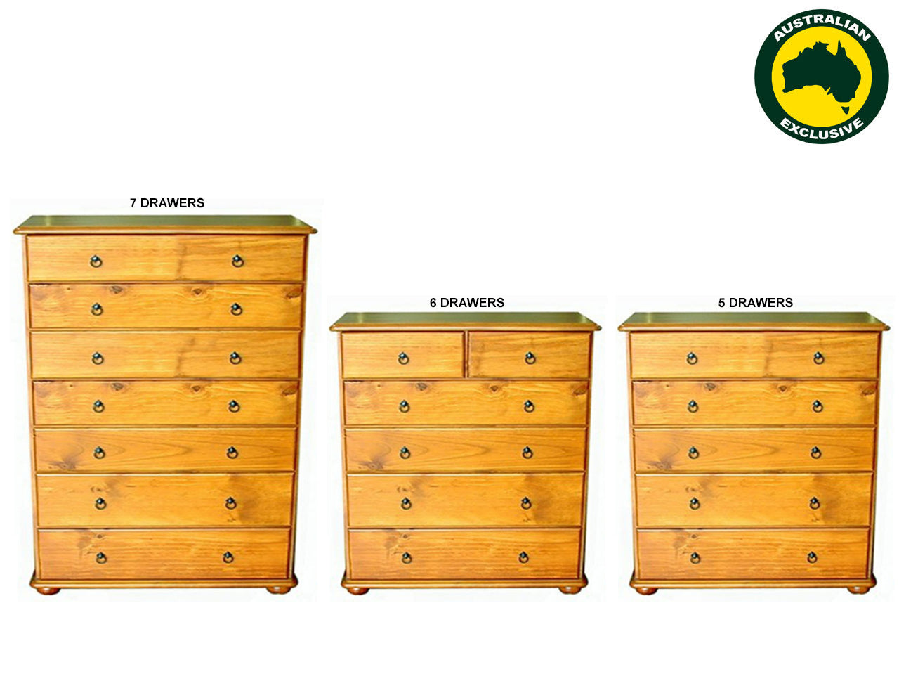 SAHARA (AUSSIE MADE) TALLBOY COLLECTION - ASSORTED STAINED COLOURS - STARTING FROM $899