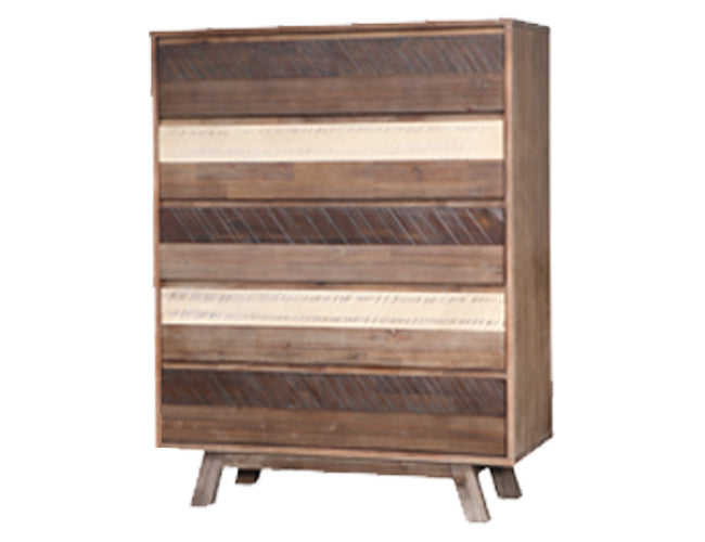 SEATTLE 5 DRAWER TALLBOY- 1000(H) x 1200(W)  - 3 TONE COLOURS