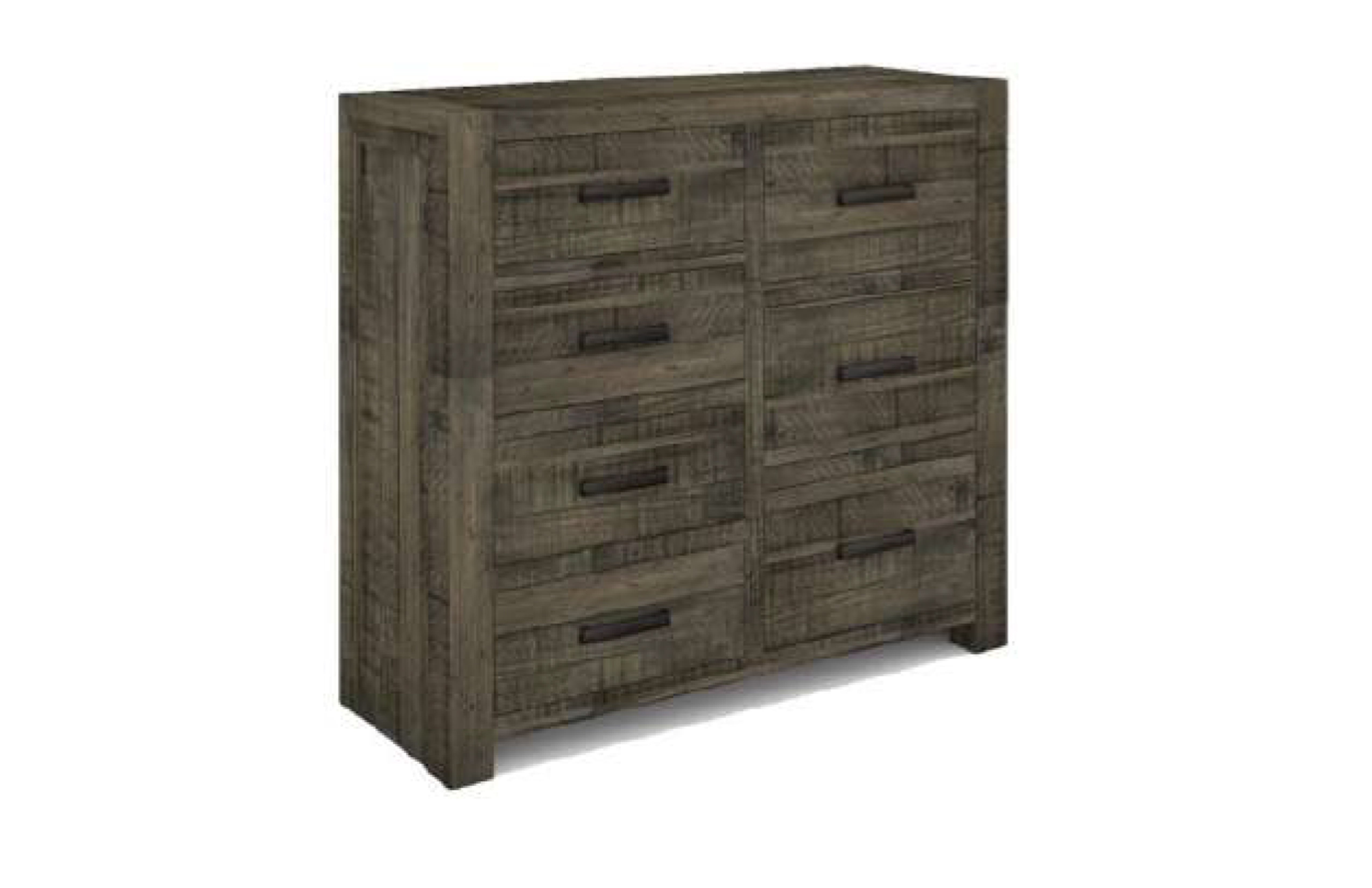 MUNICH 7 DRAWER TALLBOY - GREY STONE