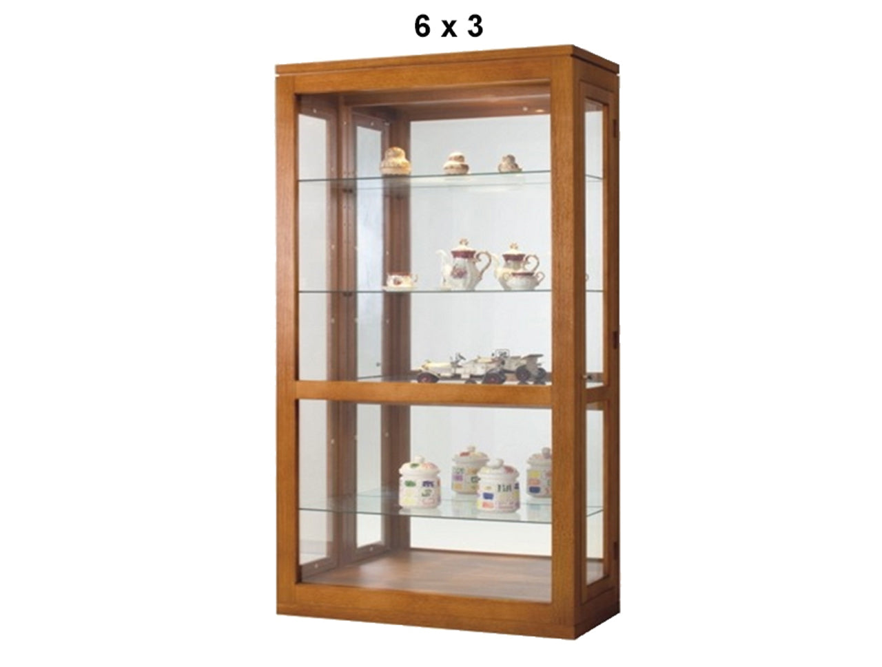 SHANNON (AUSSIE MADE) DISPLAY UNIT WITH GROOVE TOP , 2 SIDE DOORS , MIRRORED BACK COLLECTION - TASSIE OAK COMBINATION - ASSORTED STAINED COLOURS - STARTING FROM $2199