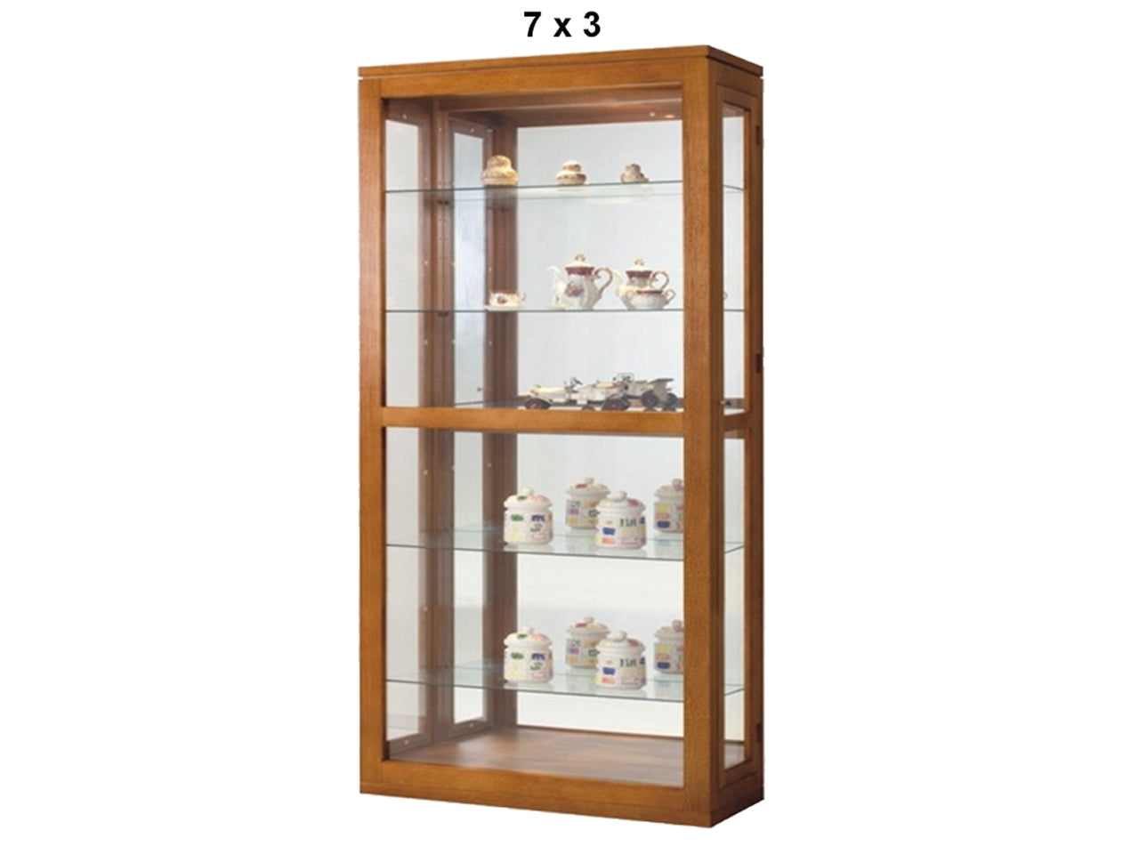SHANNON (AUSSIE MADE) DISPLAY UNIT WITH GROOVE TOP , 2 SIDE DOORS , MIRRORED BACK COLLECTION - TASSIE OAK COMBINATION - ASSORTED STAINED COLOURS - STARTING FROM $2199