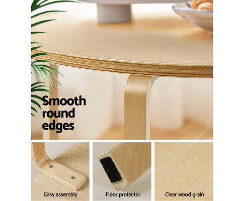 MORLEY ROUND COFFEE TABLE - WOODEN
