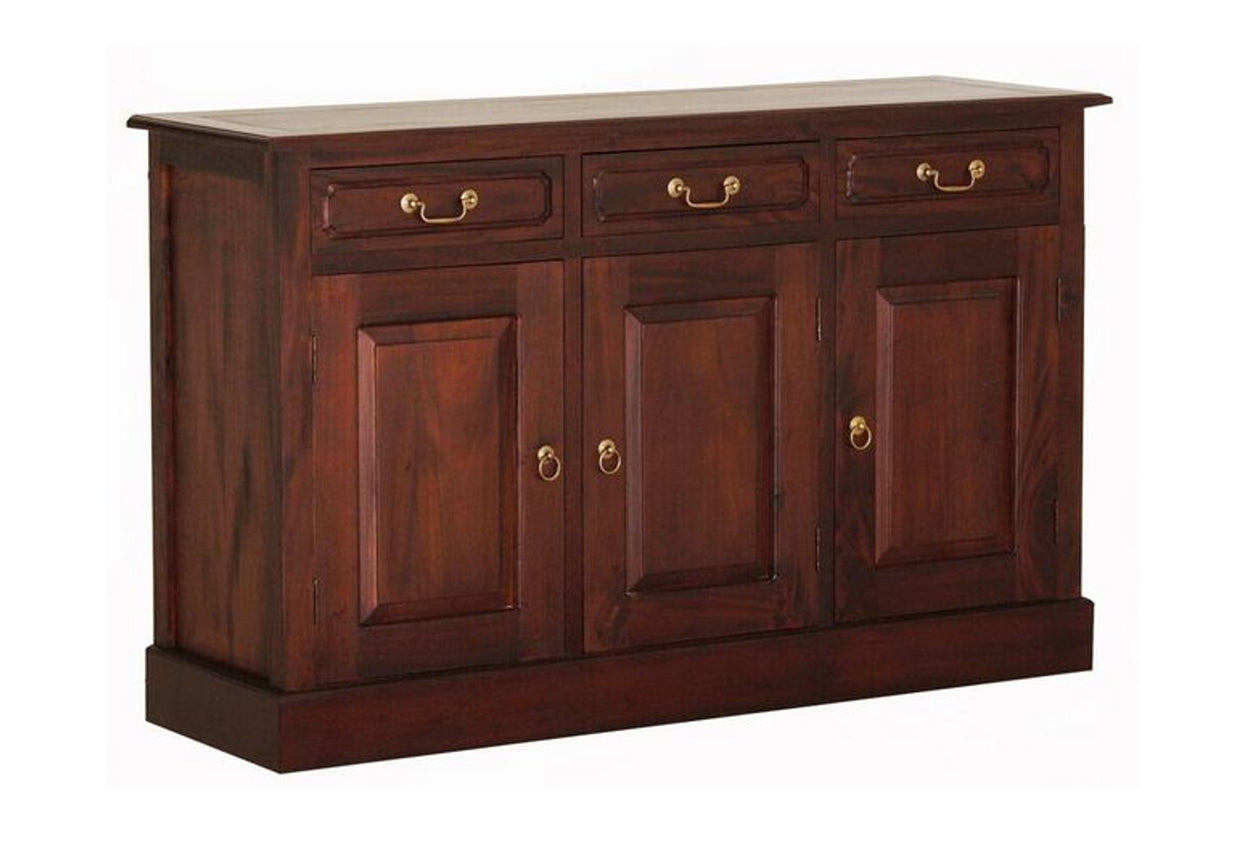 TASMANIA 3 DOOR / 3 DRAWER BUFFET (SB 303 PN(M) -900(H) X 1450(W) - MAHOGANY OR DARK CHOCOLATE OR WHITE