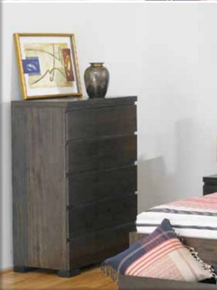 BENSON 5 DRAWER TALLBOY - SMOKE