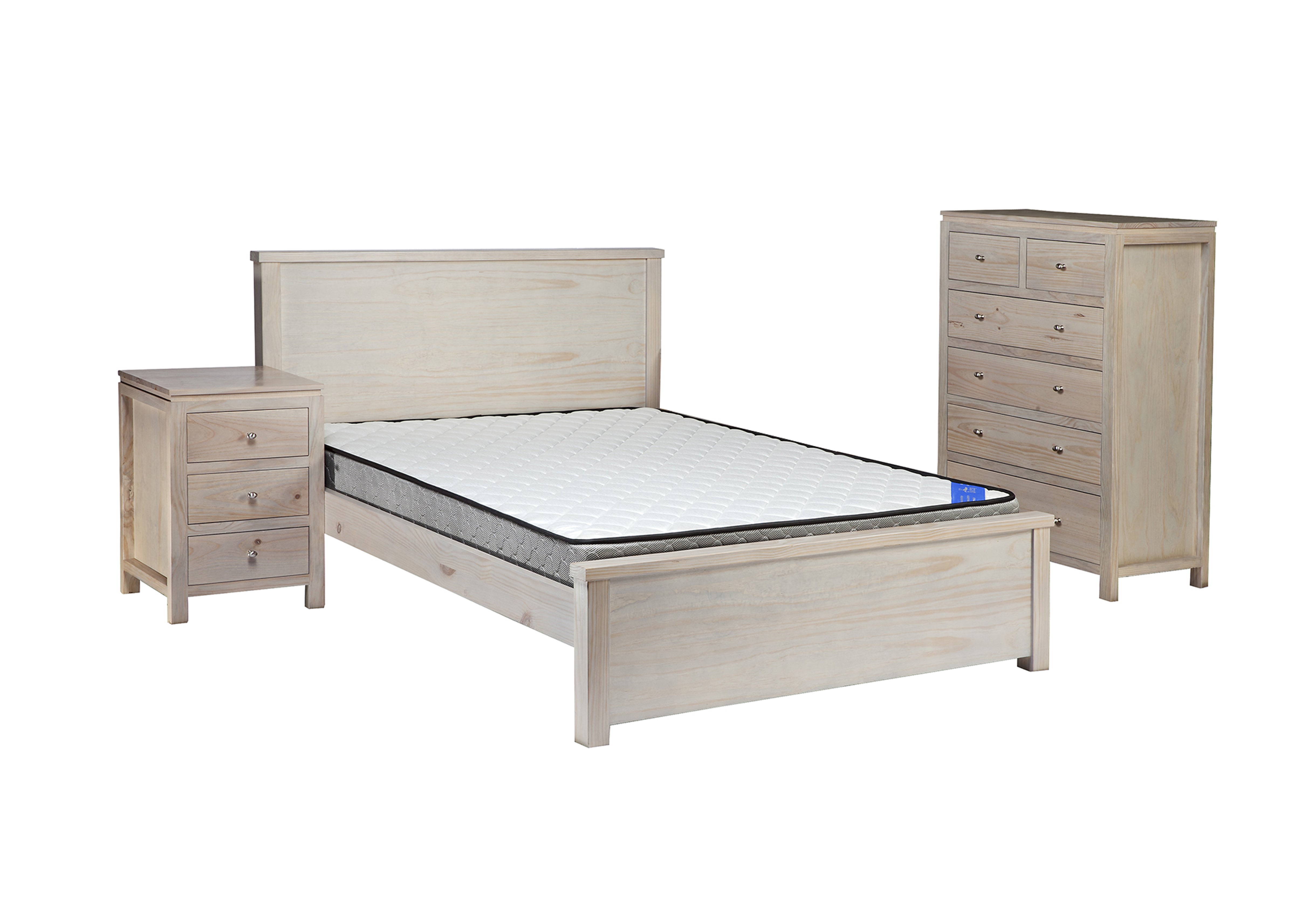 SINGLE OR KING SINGLE OZARK (AUSSIE MADE) 3 PIECE BEDROOM SUITE - ASSORTED PAINTED  COLOURS