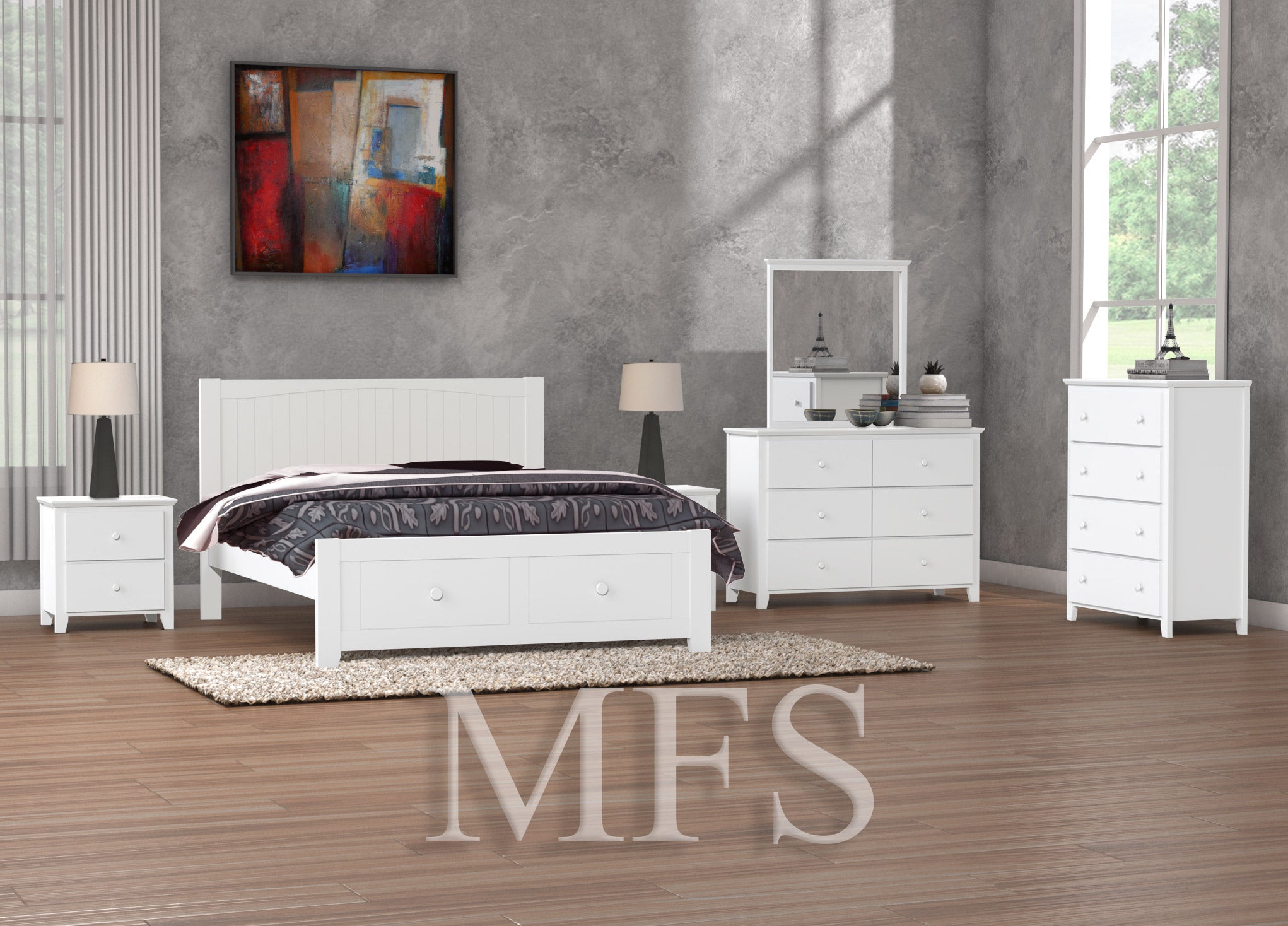KING ORVILLE (AUSSIE MADE) BED - ASSORTED COLOURS