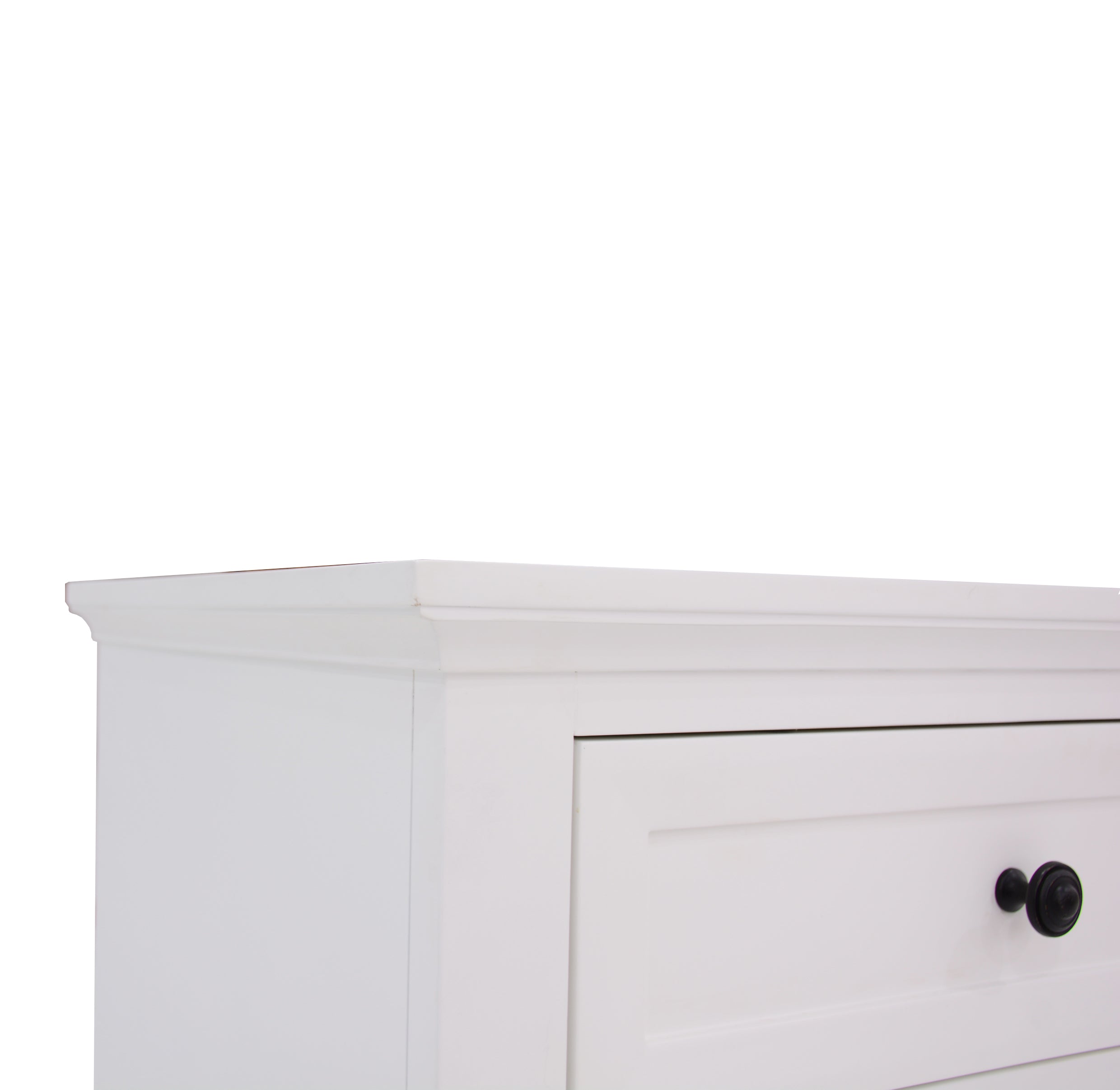 CHANELLE KING 3 PIECE BED PANEL BEDSIDE BEDROOM SUITE - (22-9-5-14-14-1) - WHITE