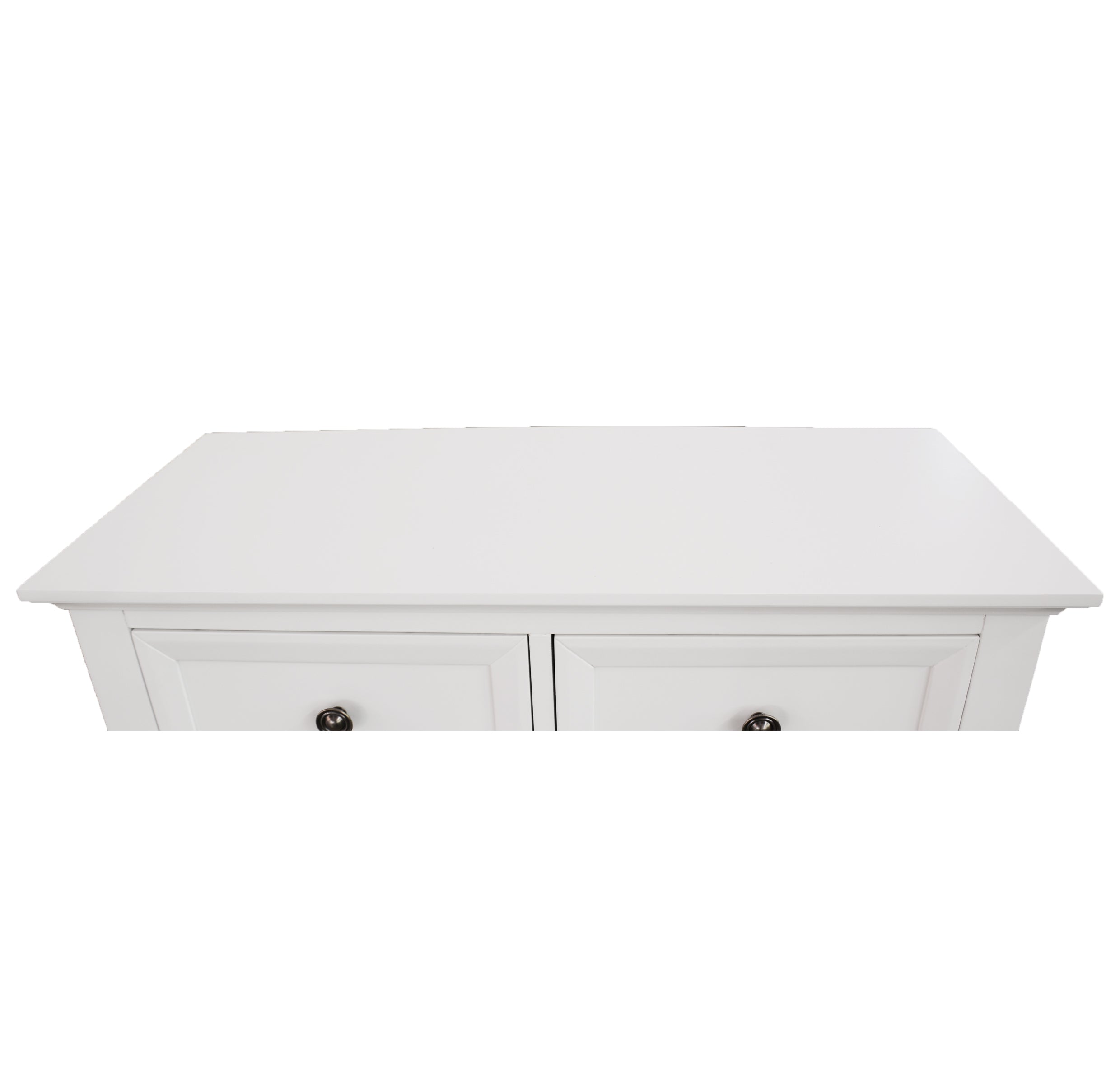 AUSTIN 6 DRAWER SPLIT TOP TALLBOY - 1255(H) x 970(W) - WHITE