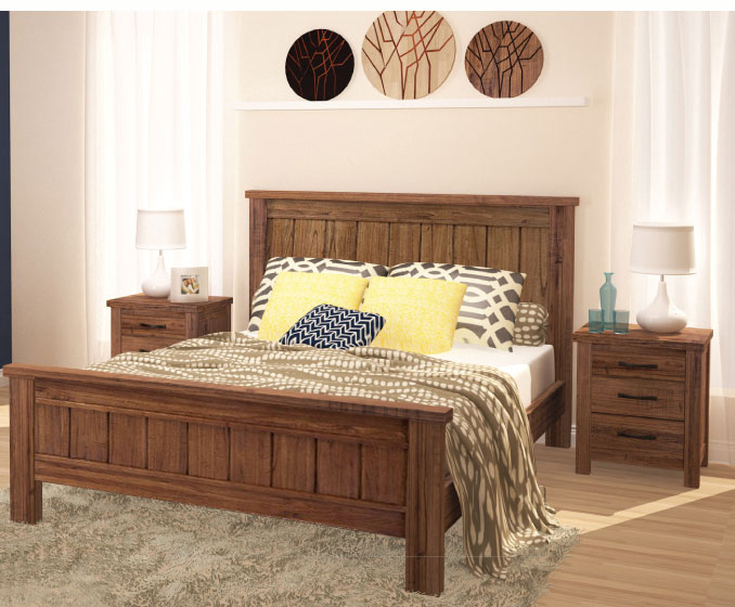KING SINGLE RADIUS (AUSSIE MADE) BED - ASSORTED COLOURS