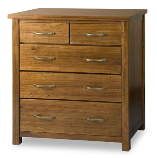 RADIUS (AUSSIE MADE) 5 DRAWER TALLBOY - 1200(H) X 900(W) - ASSORTED STAINED COLOURS