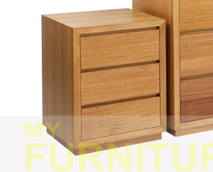 MORGAN (AUSSIE MADE) TASSIE OAK COMBINATION 3 PIECE CHEST SET WITH FLOATING BASE (4+3+3) - ASSORTED COLOURS