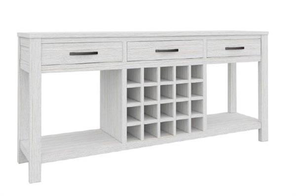 MILDRED 3 DRAWER 20 BOTTLE WINE RACK (6-12-15-9-14-1) - 831(H) x 1770(W) - WHITE WASH