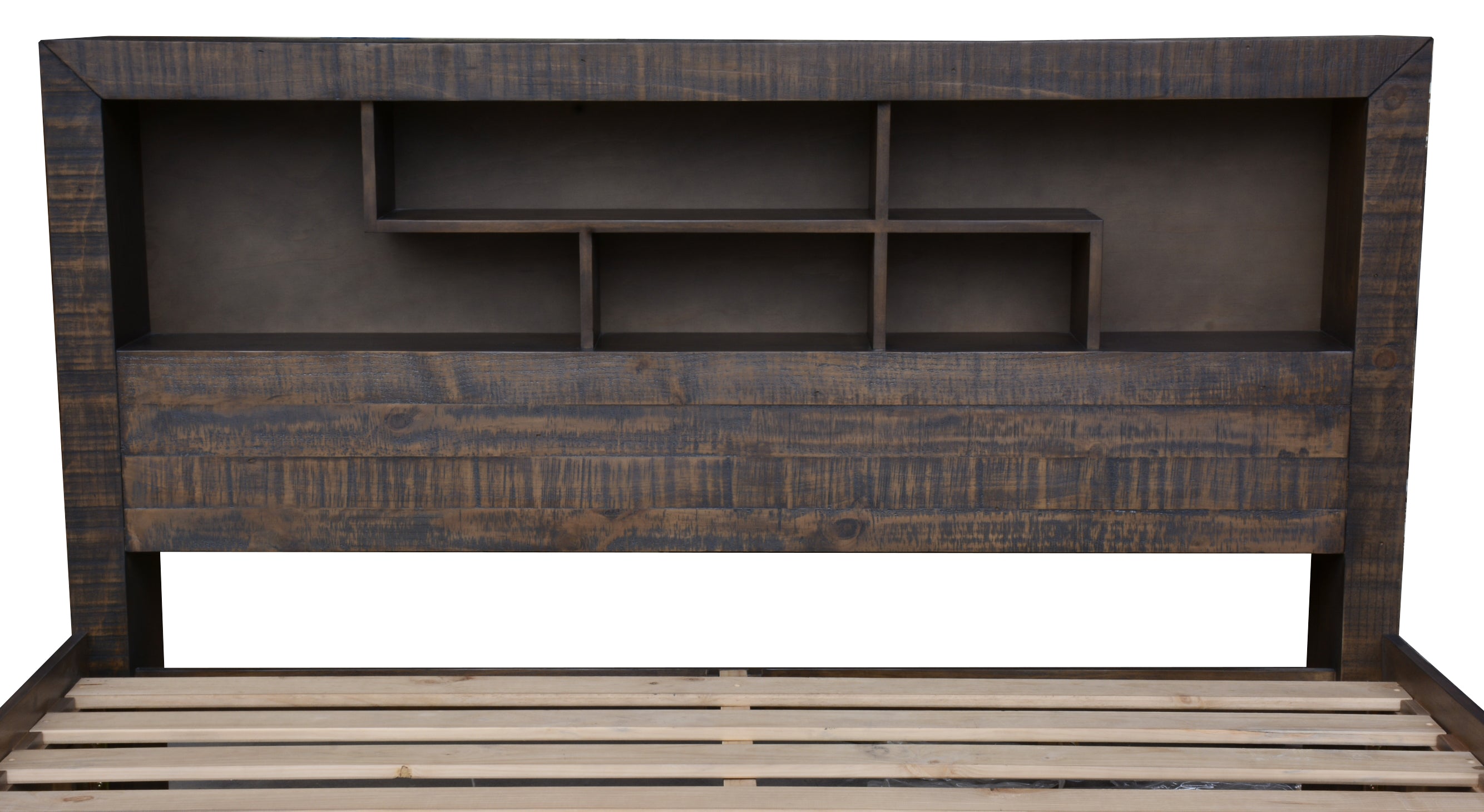 MUNICH KING 3 PIECE (BEDSIDE) BEDROOM SUITE WITH UNDER BED STORAGE - GREY STONE
