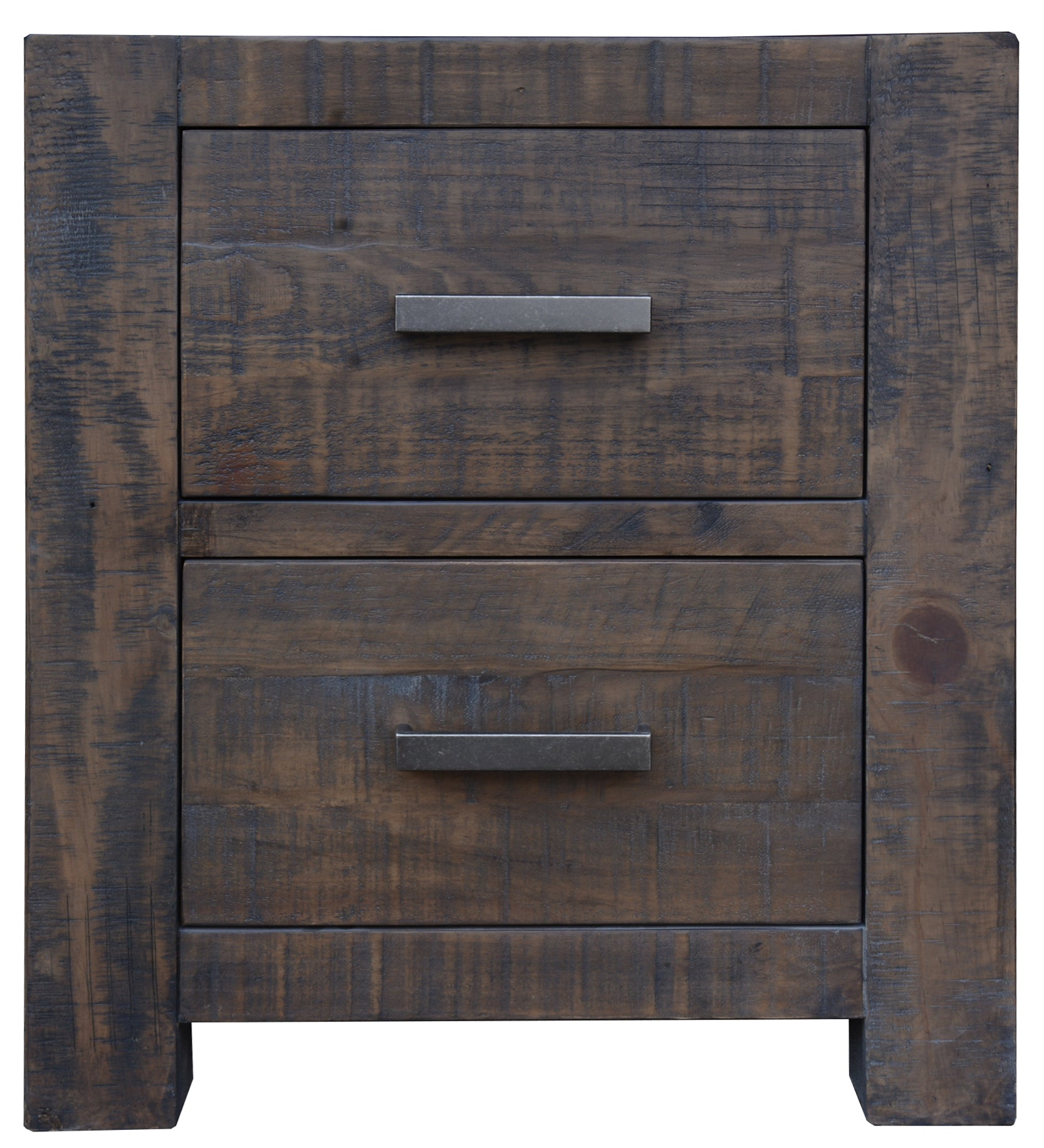 MUNICH KING 3 PIECE (BEDSIDE) BEDROOM SUITE WITH UNDER BED STORAGE - GREY STONE