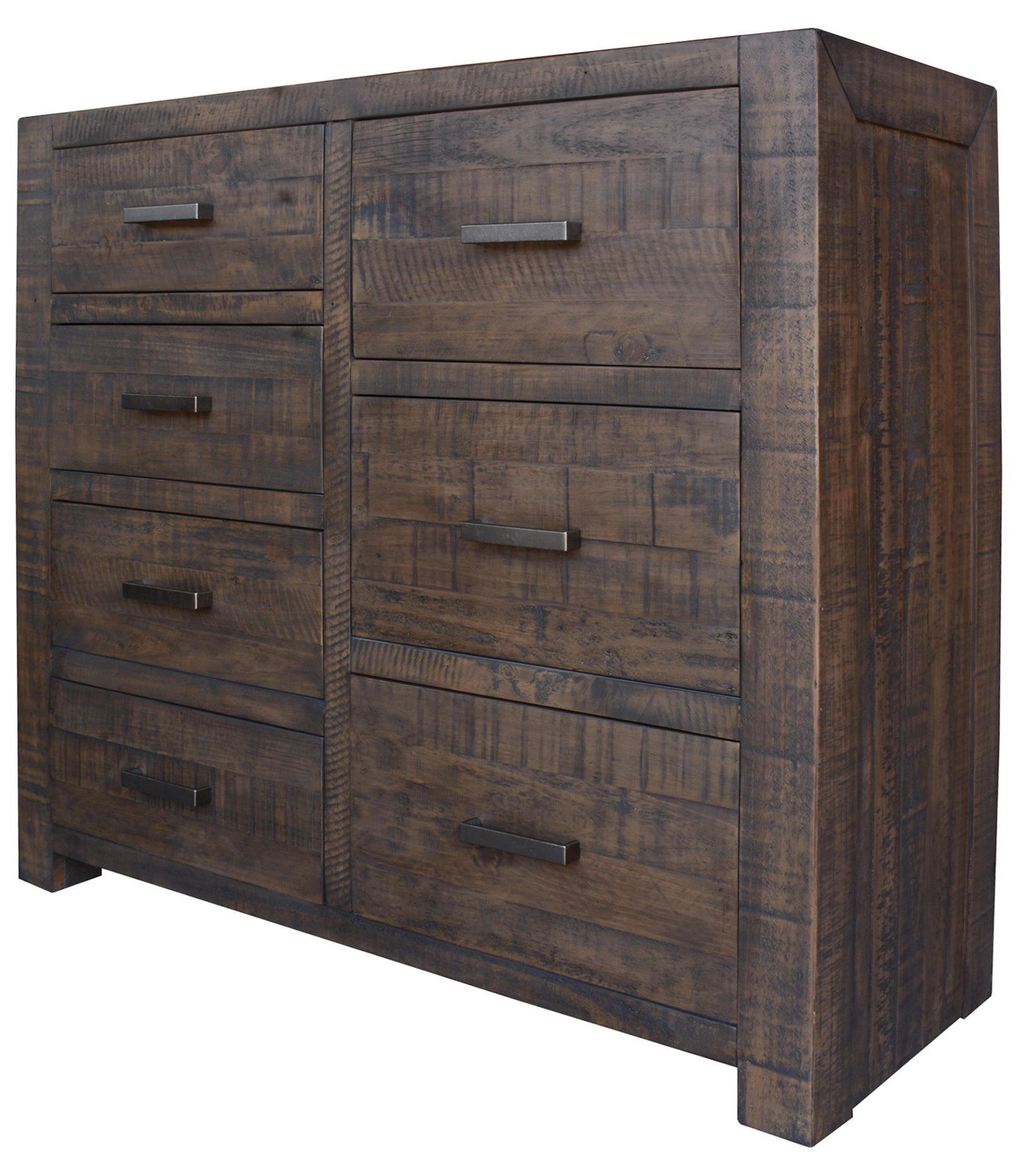MUNICH 7 DRAWER TALLBOY - GREY STONE