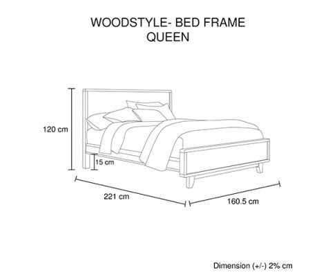 WOODVINCE SCANDINAVIAN DOUBLE OR QUEEN 4 PIECE (TALLBOY) BEDROOM SUITE - ANTIQUE LIGHT BROWN