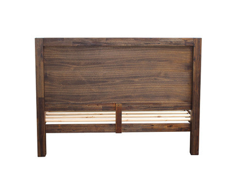DOUBLE NOWRA ACACIA BED FRAME - CHOCOLATE