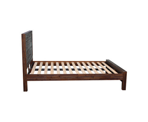 DOUBLE NOWRA ACACIA BED FRAME - CHOCOLATE