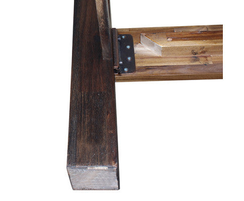 DOUBLE NOWRA ACACIA BED FRAME - CHOCOLATE