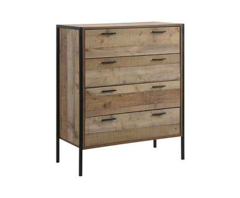 DYNIE 4 DRAWER TALLBOY - OAK