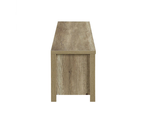 ALVARRO 3 SHELVES/ 2 DRAWER TV ENTERTAINMENT UNIT - OAK