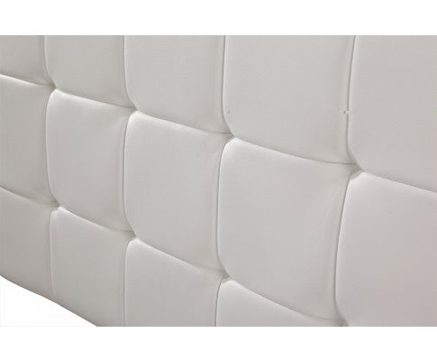 SWARZ (V63-768265)  QUEEN  DELUXE  LEATHERETTE HEADBOARD BEDHEAD - WHITE
