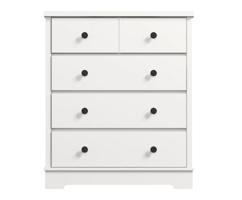 PERNILLE 5 DRAWER TALLBOY - WHITE