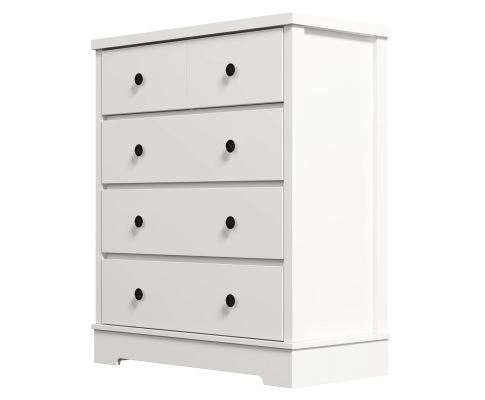PERNILLE 5 DRAWER TALLBOY - WHITE