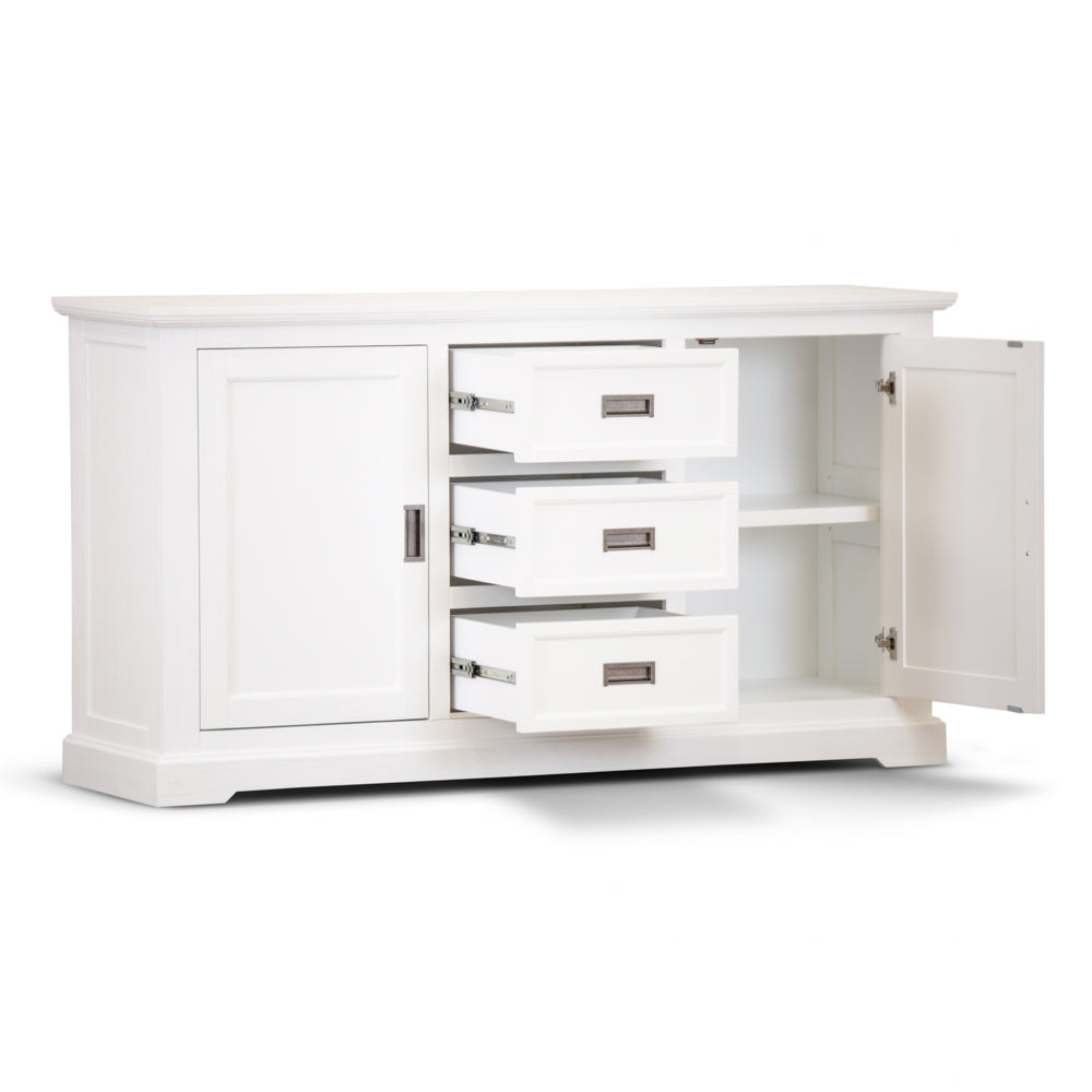 COASTAL BUFFET - 2 DOOR / 3 DRAWER - 1660(L) x 470(W) - BRUSHED
