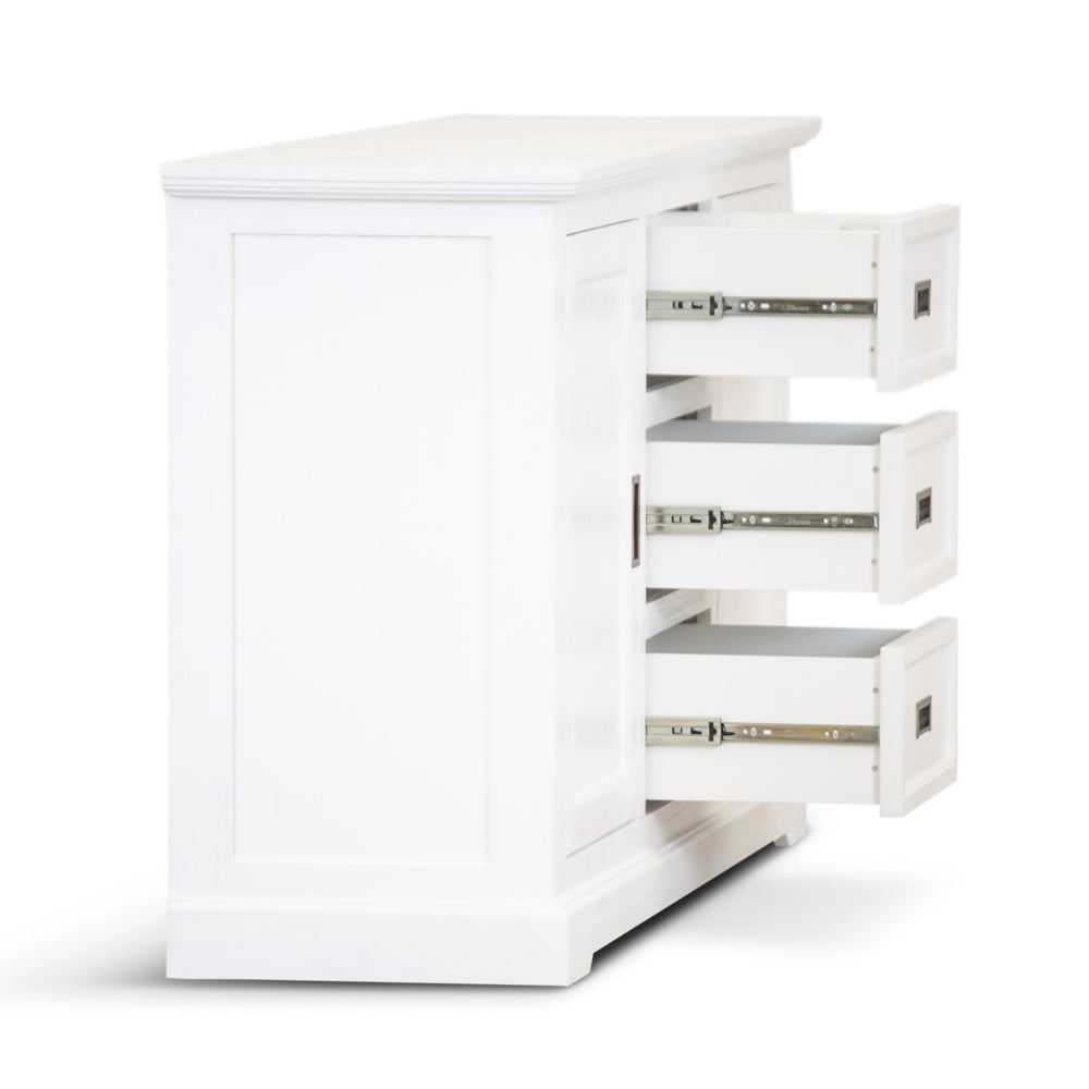 COASTAL BUFFET - 2 DOOR / 3 DRAWER - 1660(L) x 470(W) - BRUSHED