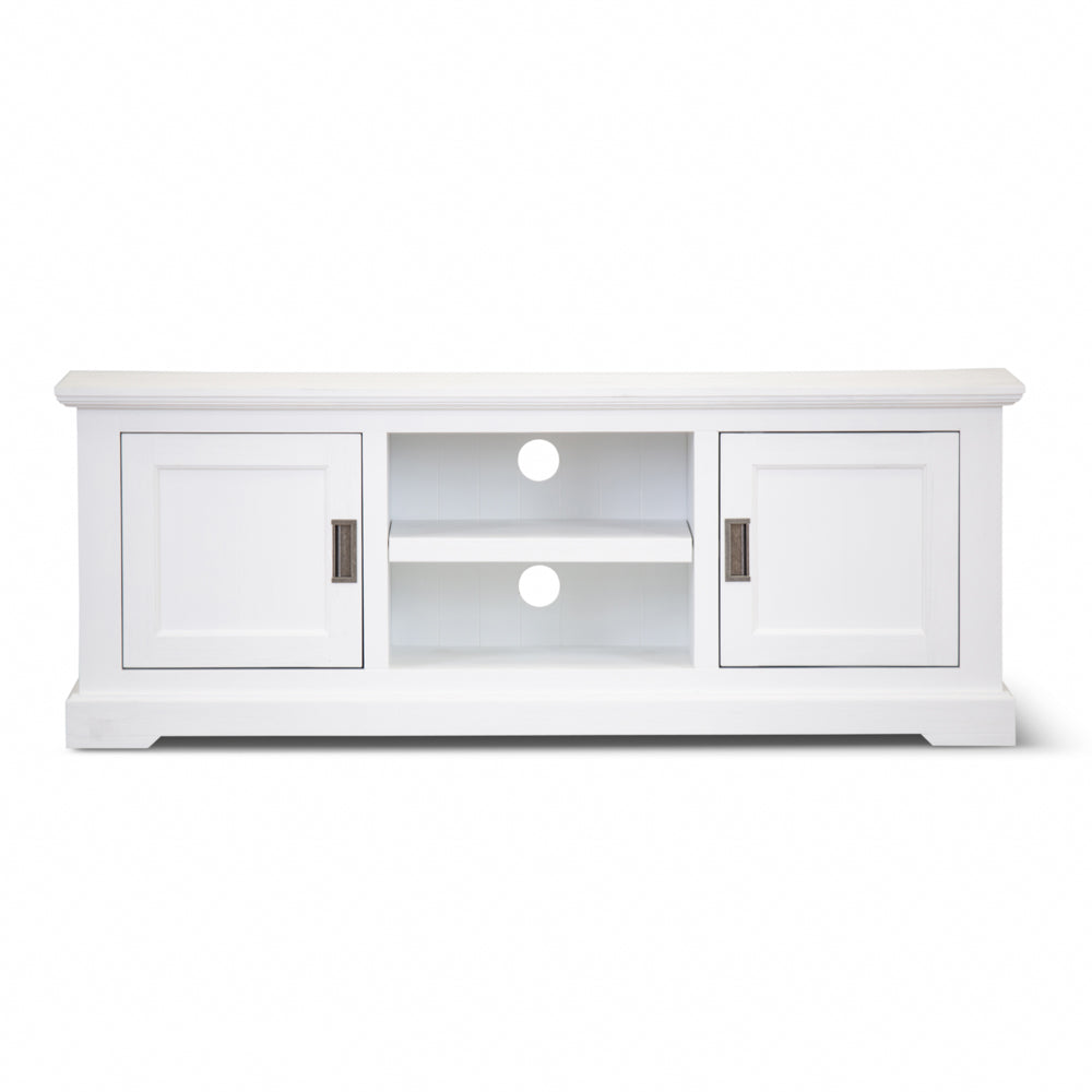 COASTAL TV UNIT - 2 DOOR / 2 NICHE - 1600(L) x 450(W) - BRUSHED