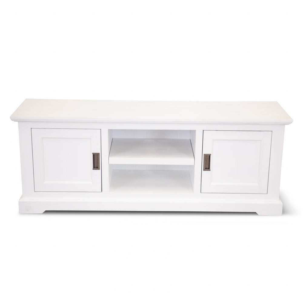 COASTAL TV UNIT - 2 DOOR / 2 NICHE - 1600(L) x 450(W) - BRUSHED