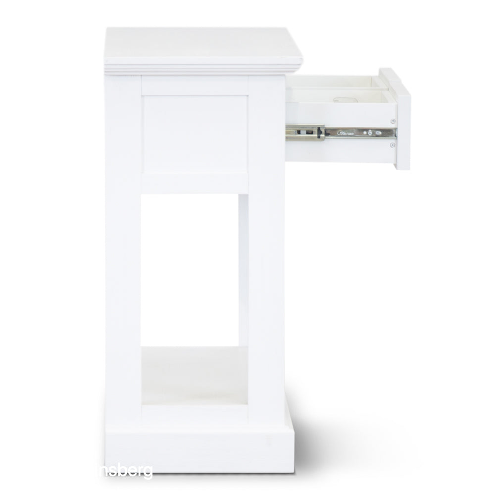 COASTAL CONSOLE TABLE - 2 DRAWER - 1250(L) x 380(W) - BRUSHED